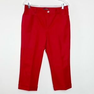Lauren Ralph Lauren red capris, size 6